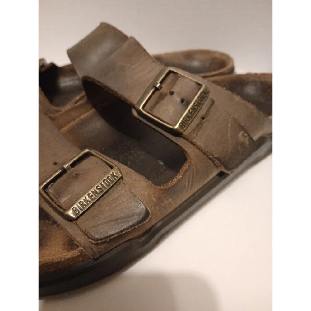 Birkenstock ARIZONA CROSSTOWN Men’s (42.5/9.5) Sandals Khaki Green Oiled Leather